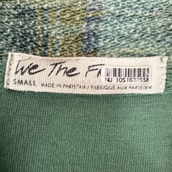 Free People Plaid Long Ruby Jacket Shacket Coat Sage Small Grunge 90s Distressed - Picture 8 of 12